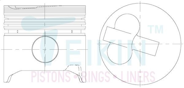 TEIKIN 46602.100 Piston Set CRESSIDA 2.4 TD (LX71) 86 PS Diesel 1988