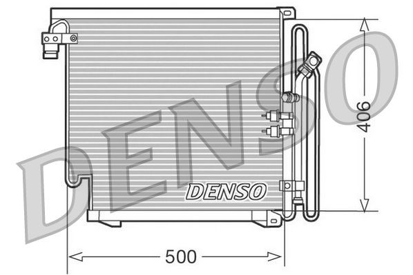 DENSO Air conditioning condenser Article number: DCN02010 cheaply