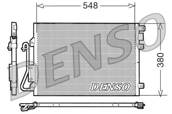 DENSO Air conditioning condenser Article number: DCN23008 cheaply