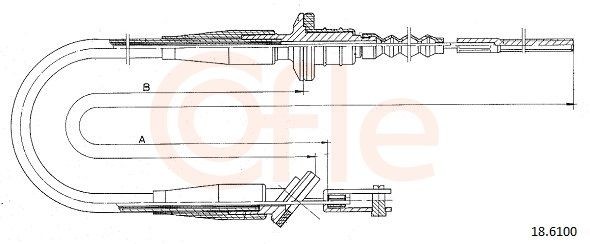 COFLE Clutch Cable Article number: 92.18.6100 cheaply
