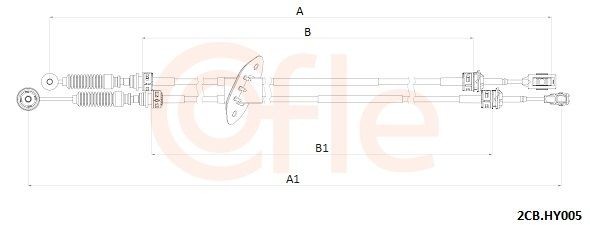 COFLE 92.2CB.HY005 Cable, manual transmission i30 1.4 MPI 100 PS Petrol