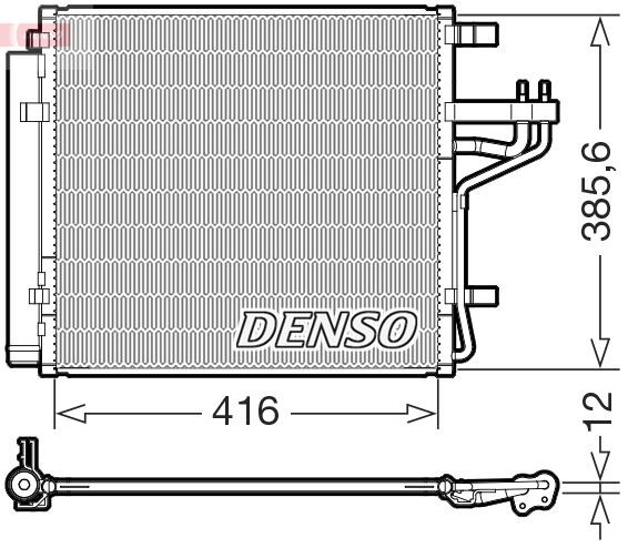 DENSO Kondensaator, kliimaseade Artikli number: DCN43014 soodsalt
