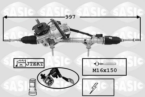 SASIC Steering rack Article number: 7170063 cheaply