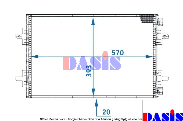 AKS DASIS Air conditioning condenser Article number: 182006N cheaply