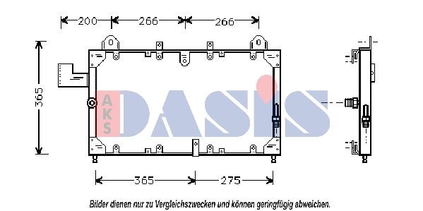 AKS DASIS Air conditioning condenser Article number: 372070N cheaply