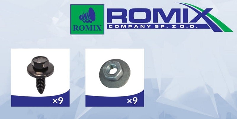 ROMIX 90242 Kinnituselement, mootorikate JUMPY 2.0 136 HP Bensiin 2006