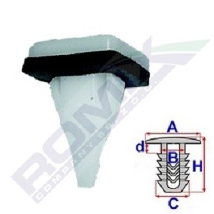 ROMIX Clip, trim / protective strip Article number: B25237 cheaply