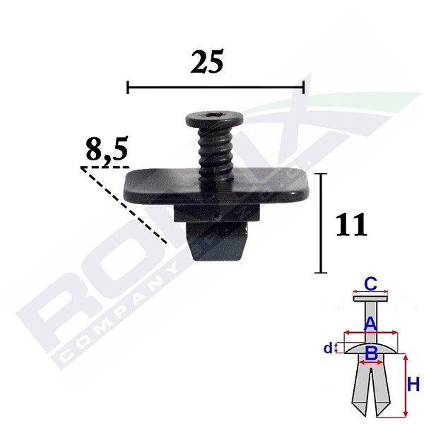 ROMIX Clip, trim / protective strip Article number: C70541 cheaply