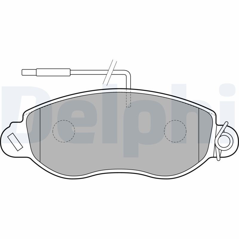 DELPHI Brake pad set Article number: LP1848 cheaply