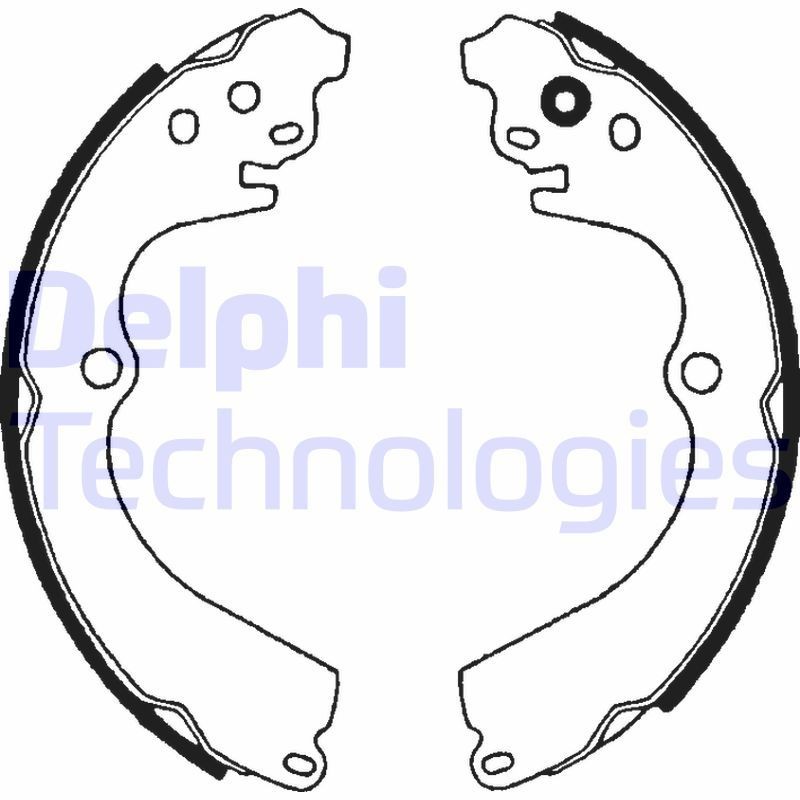 DELPHI Brake Shoe Set Article number: LS1604 cheaply
