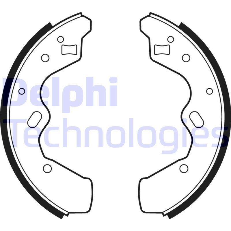 DELPHI Brake Shoe Set Article number: LS1878 cheaply