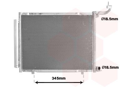 VAN WEZEL Air conditioning condenser Article number: 18015724 cheaply