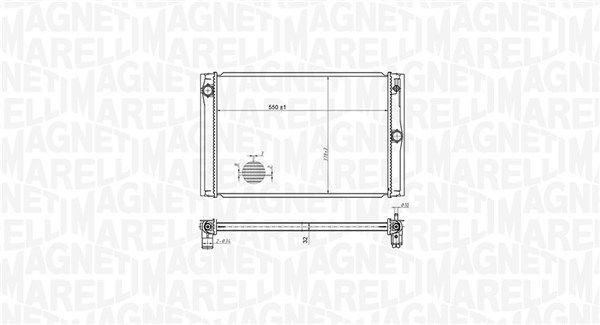MAGNETI MARELLI Air conditioning condenser Article number: 350203433000 cheaply