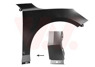 VAN WEZEL Wing fender Article number: 1949656 cheaply