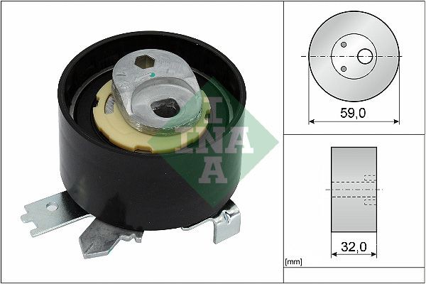 INA Timing belt tensioner pulley Article number: 531 0965 10 cheaply