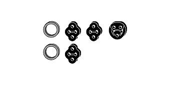 HJS Exhaust mounting kit Article number: 82 44 7672 cheaply
