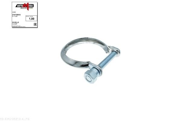 AUTOMEGA Exhaust clamp Article number: 274739910 cheaply