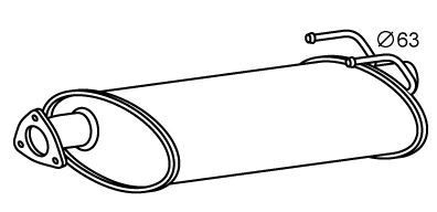 VEGAZ Middle silencer Article number: IVS-21 cheaply