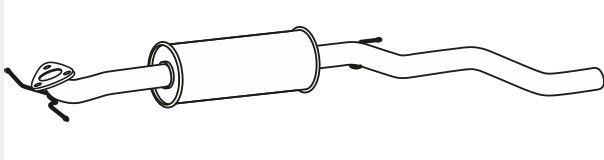 VEGAZ Middle silencer Article number: OS-526 cheaply