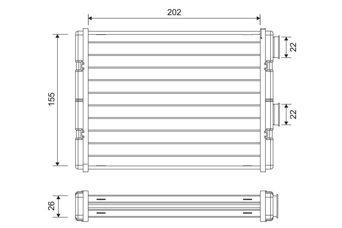 VALEO Radiateur de chauffage UGS: 811592 à bon prix