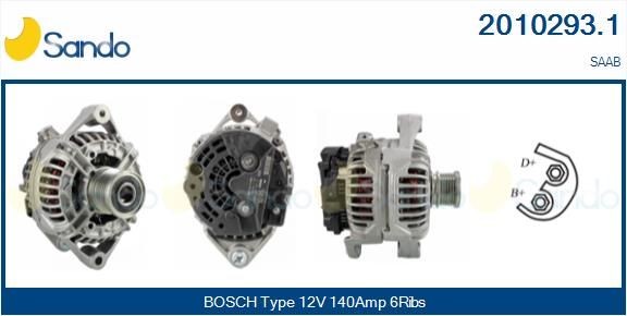 SANDO Air conditioning compressor Article number: SAC70080.1 cheaply