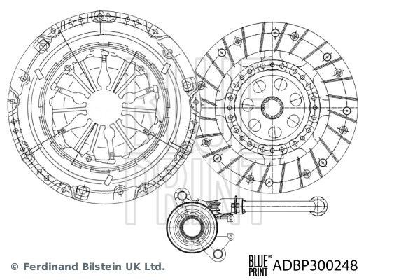BLUE PRINT Clutch kit Article number: ADBP300248 cheaply