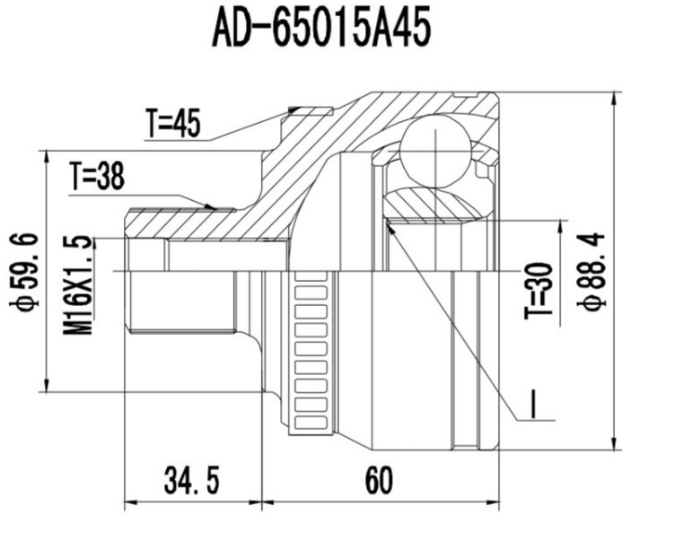 PROCARO Joint kit, drive shaft Article number: 77-AU-010 cheaply