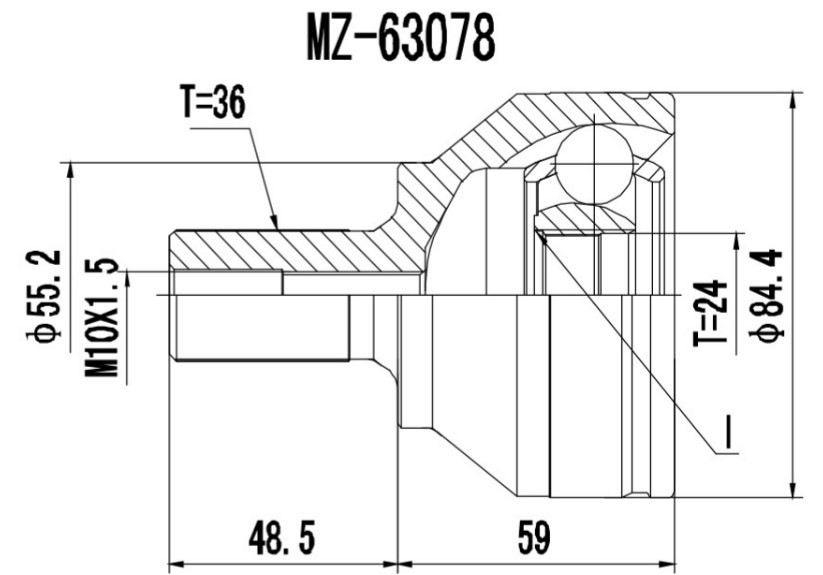 PROCARO Joint kit, drive shaft Article number: 77-MZ-700 cheaply