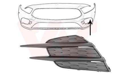 VAN WEZEL Bumper grill Article number: 2946597 cheaply