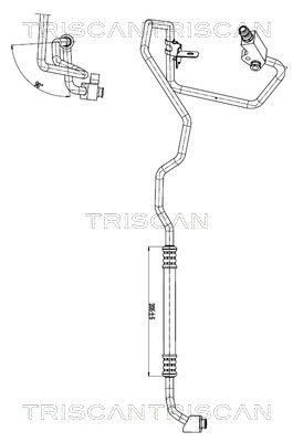 TRISCAN High- / Low Pressure Line, air conditioning Article number: 9010 15005 cheaply