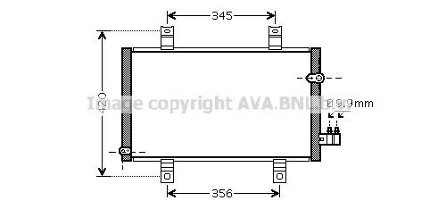 AVA COOLING SYSTEMS Air conditioning condenser Article number: MZ5209 cheaply