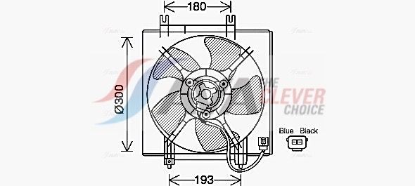 AVA COOLING SYSTEMS Engine radiator Article number: OL2284 cheaply