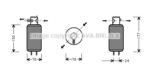 AVA COOLING SYSTEMS Dryer, air conditioning Article number: VWD165 cheaply