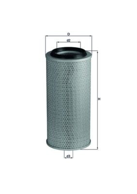 MAHLE ORIGINAL Air filter Article number: LX 236 cheaply