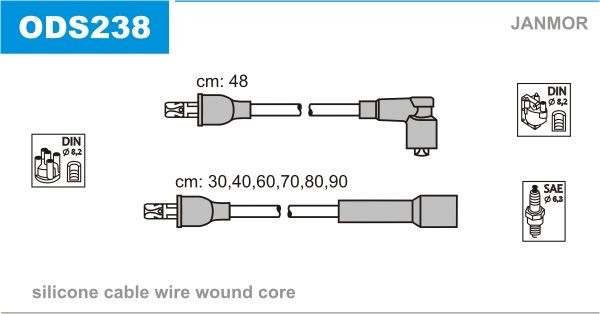 JANMOR Ignition Cable Kit Article number: ODS238 cheaply