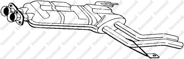 BOSAL Middle silencer Article number: 278-157 cheaply