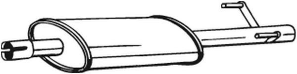 BOSAL Middle silencer Article number: 175-413 cheaply