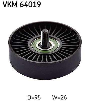 SKF Deflection / Guide Pulley, v-ribbed belt Article number: VKM 64019 cheaply