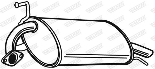 WALKER Rear silencer Article number: 22172 cheaply