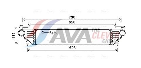 AVA COOLING SYSTEMS Air conditioning evaporator Article number: FDV467 cheaply