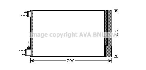 AVA COOLING SYSTEMS Air conditioning condenser Article number: OLA5478 cheaply