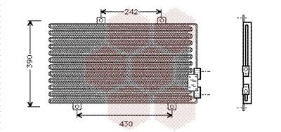 VAN WEZEL Condenseur, climatisation numéro de l'article: 01005063 à bon prix