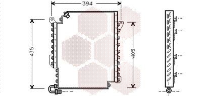 VAN WEZEL Air conditioning condenser Article number: 03005135 cheaply