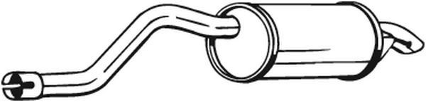 BOSAL Rear silencer Article number: 200-083 cheaply
