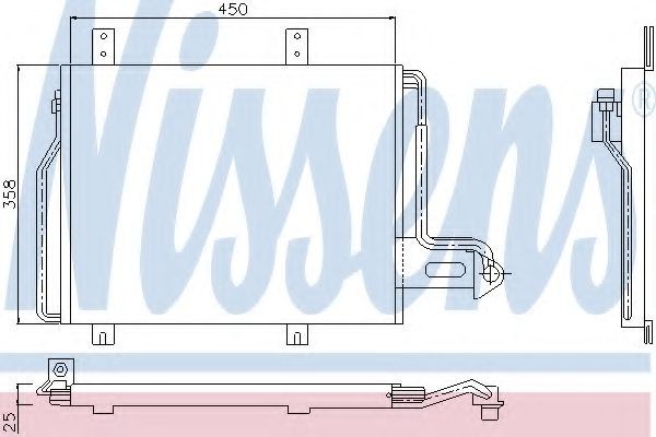 NISSENS Air conditioning condenser Article number: 94239 cheaply
