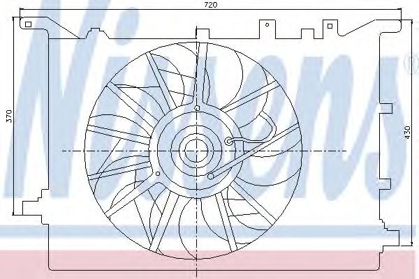 NISSENS Fan, radiator Article number: 85405 cheaply