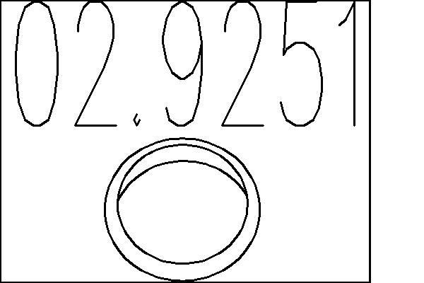 MTS Exhaust pipe gasket Article number: 02.9251 cheaply