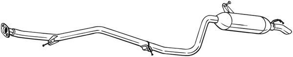 BOSAL Rear silencer Article number: 291-013 cheaply