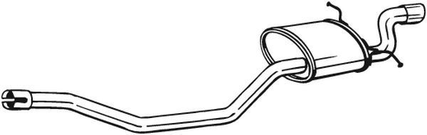 BOSAL Rear silencer Article number: 280-197 cheaply