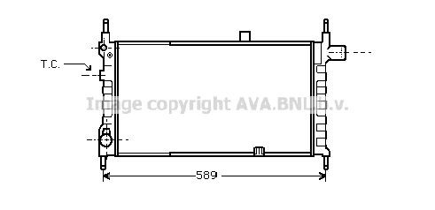 PRASCO Radiaator, mootorijahutus Artikli number: OL2063 soodsalt